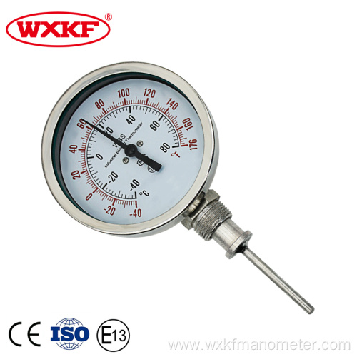 all stainless steel bimetal thermometer